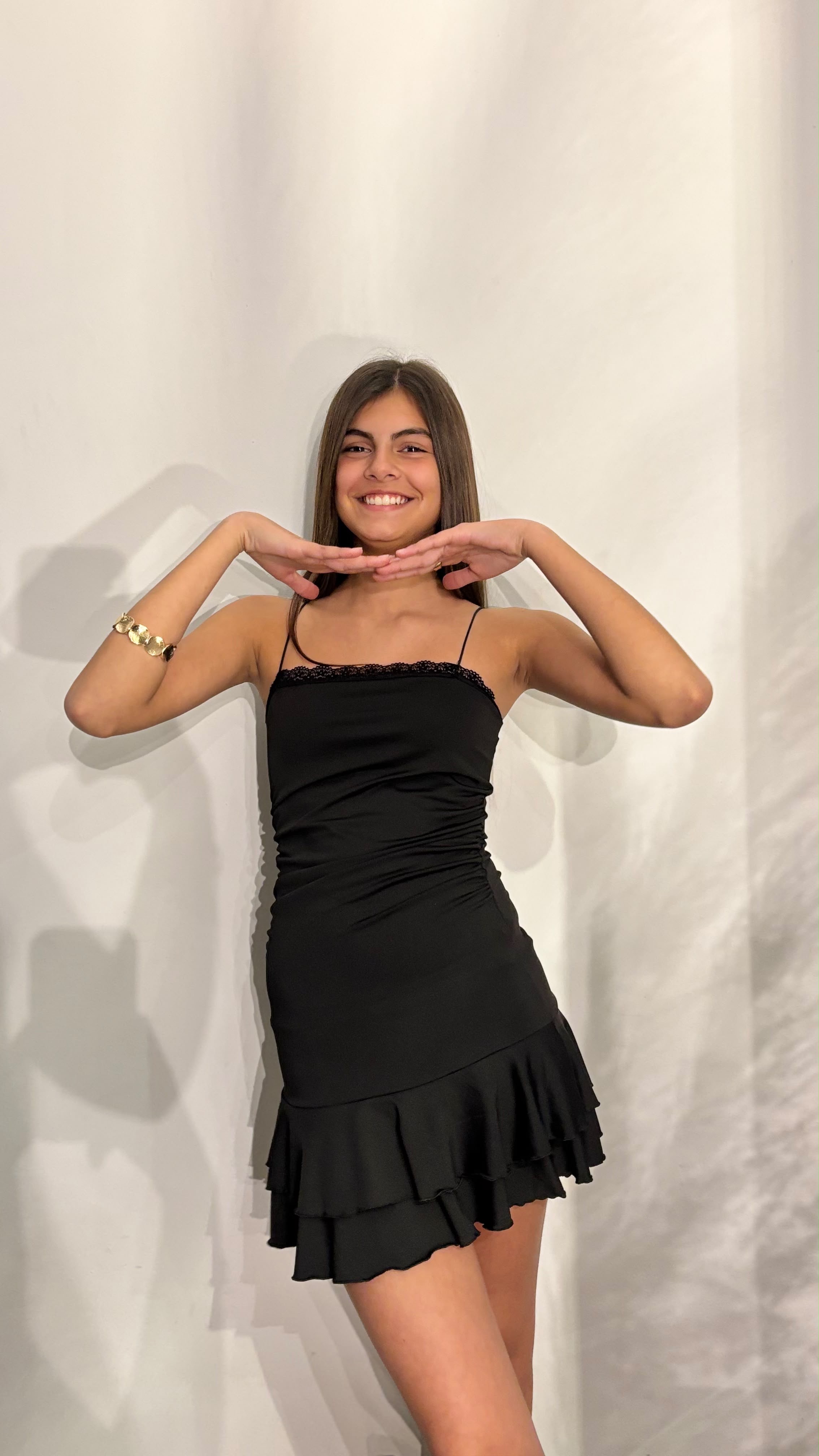 Vestido Mini Strapless Frunce